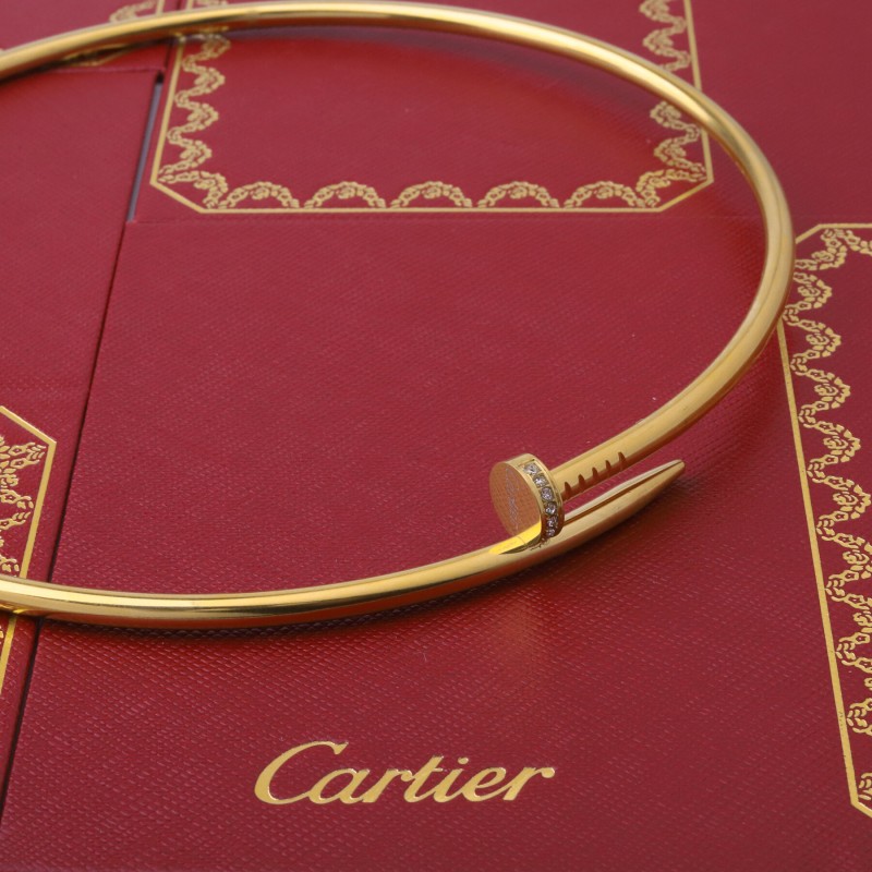 CARTIER NAIL NECKLACE– GOLD FILLED OR SILVER WITH ZIRCON