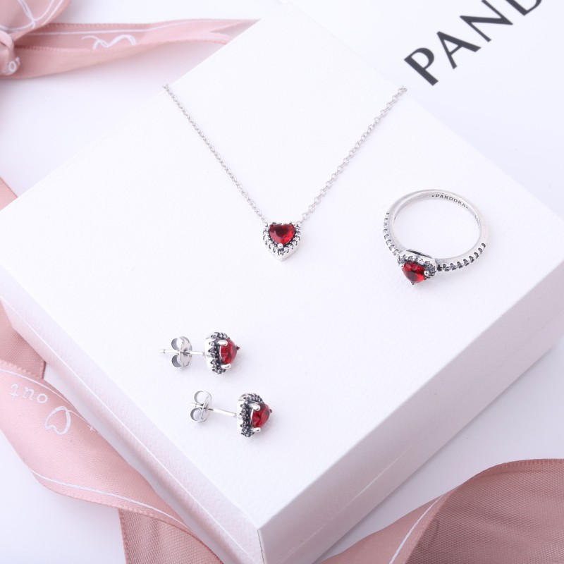 Pandora Heart Jewelry Set - 3PCS | Elegant & Romantic Design