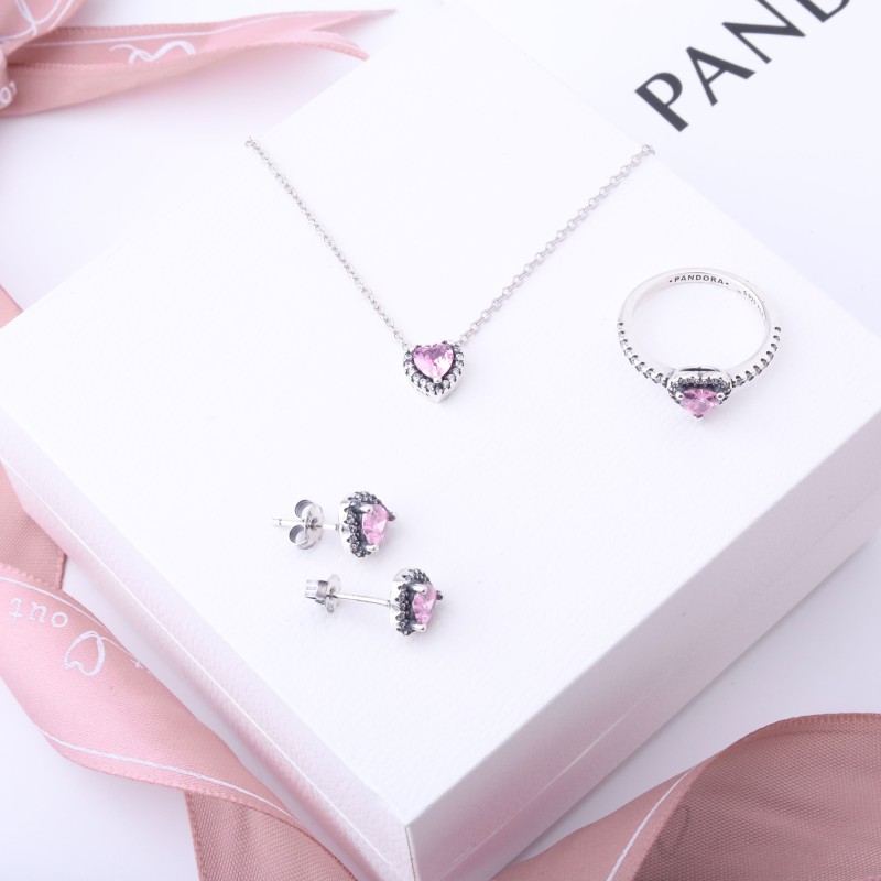 Pandora Heart Jewelry Set - 3PCS | Elegant & Romantic Design