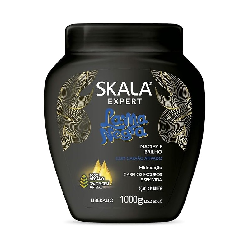 SKALA LAMA NEGRA - BLACK MUD HAIR CREAM - 1000GM