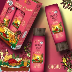 SKALA Cacau Hair Care Set | Vegan Hydrating Shampoo & Conditioner for Dry Hair