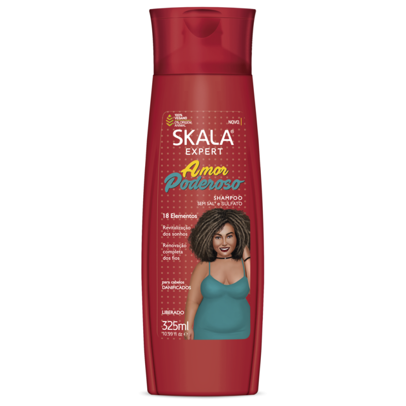 SKALA Amor Poderoso Shampoo 325ML | Sulfate-Free Vegan Shampoo for Curly Hair