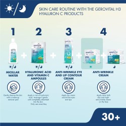 Gerovital Day Cream with Vitamin C & Hyaluronic Acid – 50ML