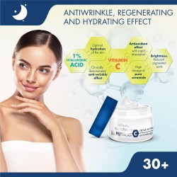 Gerovital Night Cream with Vitamin C & Hyaluronic Acid – 50ML