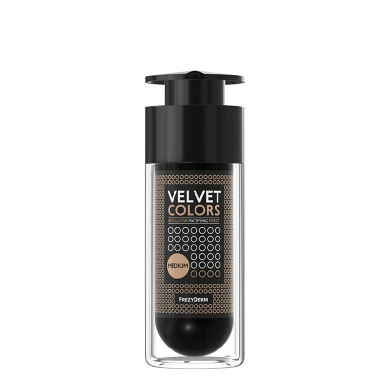 Frezyderm Velvet Colors – SPF50+ Foundation in 3 Shades | 30ml