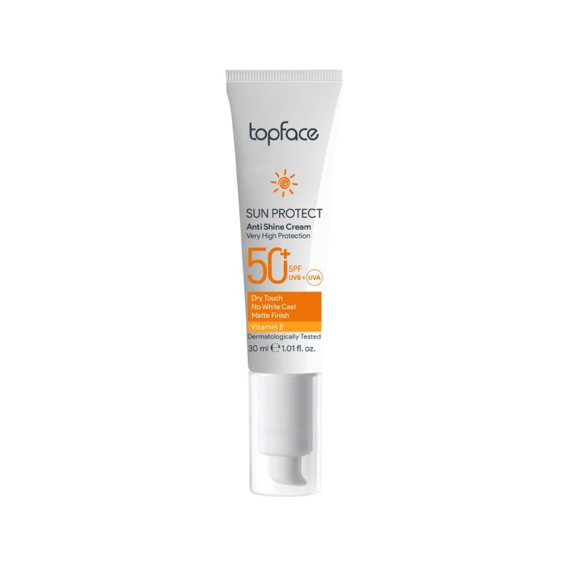 TOPFACE SUN PROTECT ANTI SHINE SPF 50+ – Matte Lightweight Sunscreen | 30ML