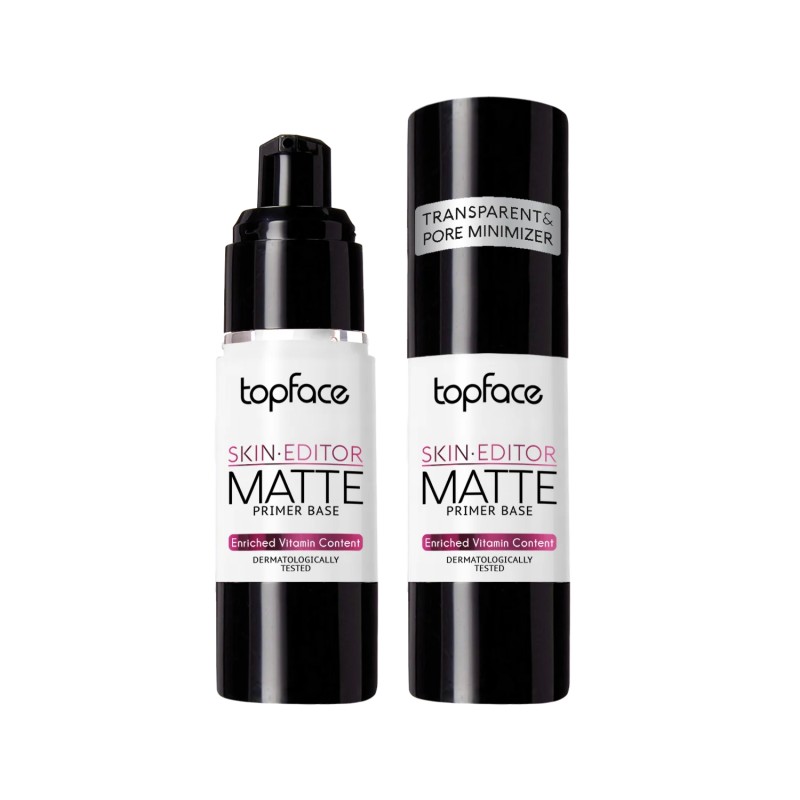 TOPFACE SKIN EDITOR PRIMER – Mattifying or Transparent Pore Minimizer | 30ML