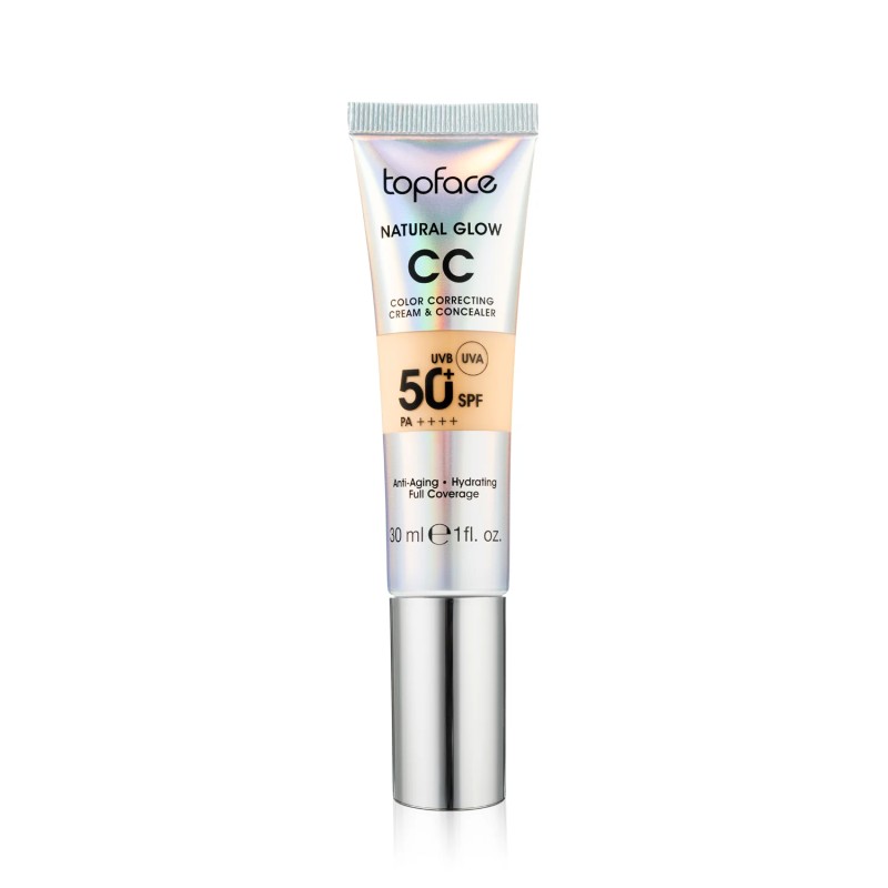 TOPFACE NATURAL GLOW CC CREAM – Radiant Coverage & SPF 50 | 30ML