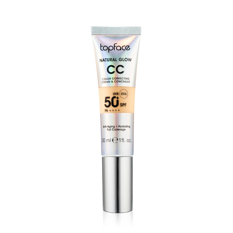TOPFACE NATURAL GLOW CC CREAM – Radiant Coverage & SPF 50 | 30ML