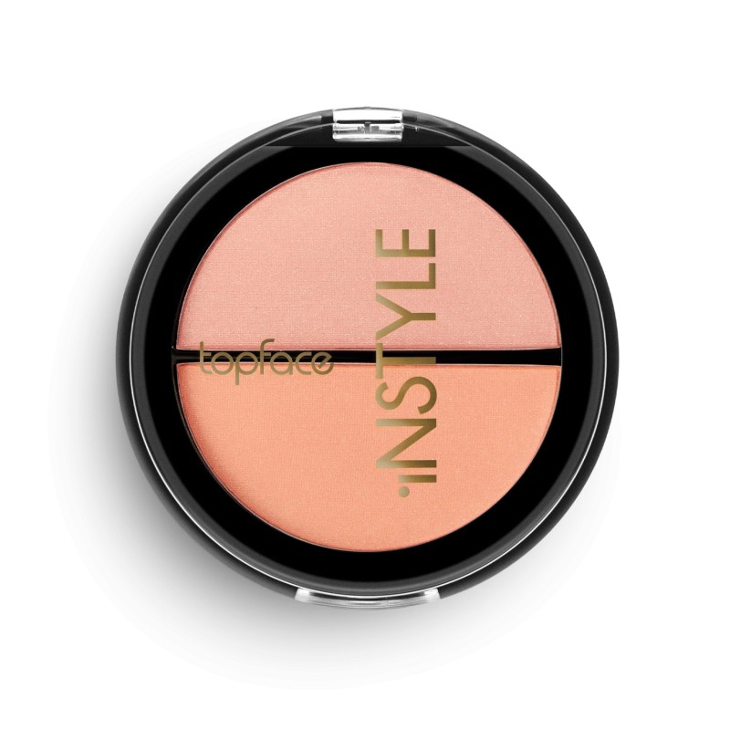 توب فيس بلاشر مزدوج INSTYLE – درجتان متناغمتان ولمسة طبيعية | 10 جم