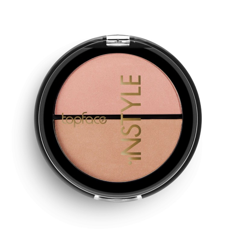 توب فيس بلاشر مزدوج INSTYLE – درجتان متناغمتان ولمسة طبيعية | 10 جم