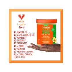 CANTU Avocado Styling Gel – Flexible Hold & Curl Definition | La Jolie Beauty