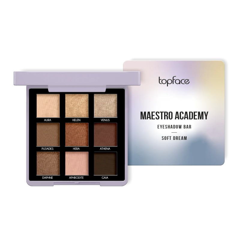 TOPFACE Maestro Eyeshadow Bar – 9 Rich Shades | La Jolie Beauty