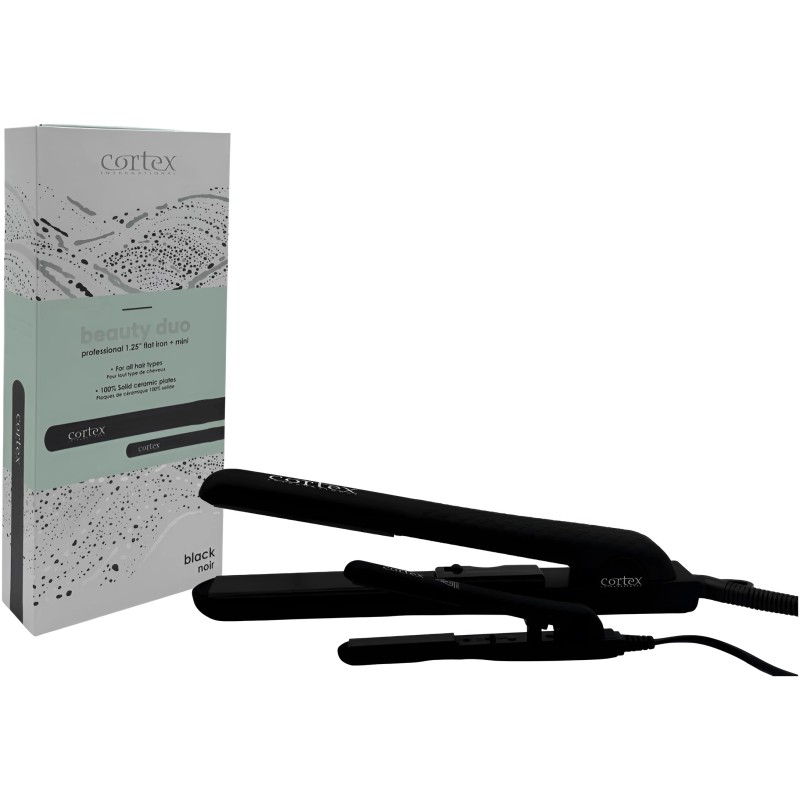 CORTEX BLK 1.25 FLAT IRON +MINI | La Jolie Beauty