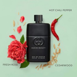 GUCCI - GUILTY POUR HOMME - SPICY FLORAL MASCULINE PERFUME - 90ML
