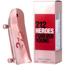 كارولينا هيريرا - 212 هيروز فوريفر يونغ - عطر زهري فاكهي خشبي - 80 مل