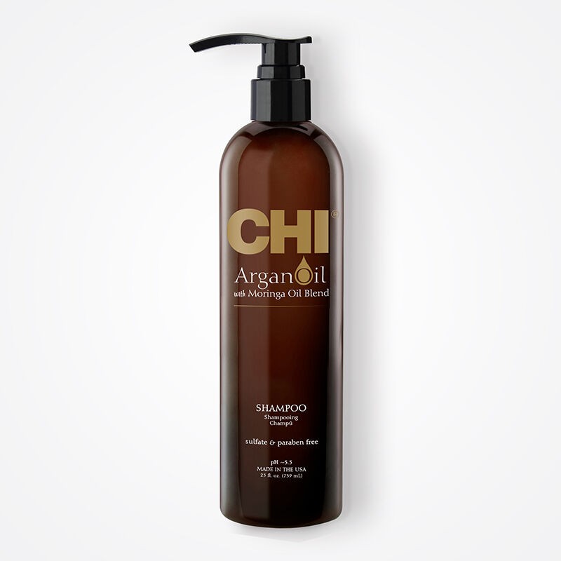 شامبو CHI بزيت الأرجان – ترطيب ولمعان بحجمين | La Jolie Beauty