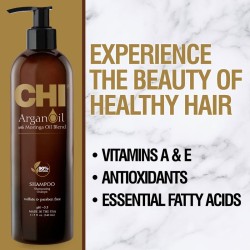 شامبو CHI بزيت الأرجان – ترطيب ولمعان بحجمين | La Jolie Beauty