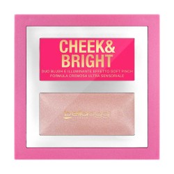 BELLA OGGI CHEEK AND BRIGHT – Cream Blush & Illuminant Palette – 5GM