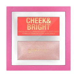 BELLA OGGI CHEEK AND BRIGHT – Cream Blush & Illuminant Palette – 5GM