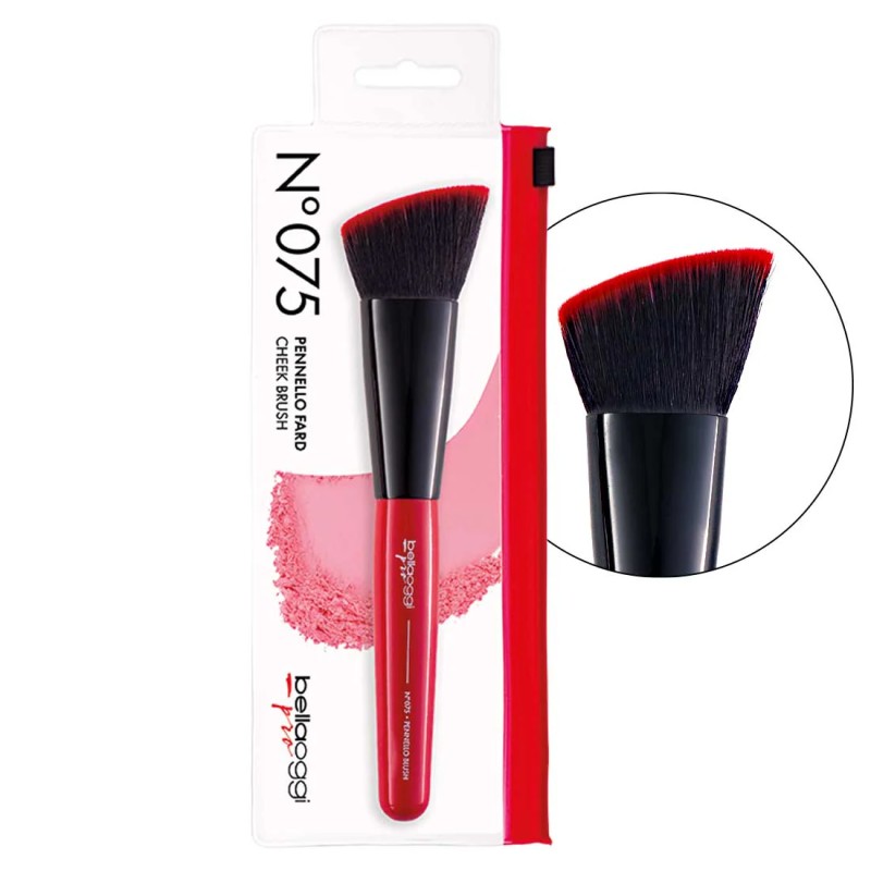 BELLA OGGI Blush Brush N.075 – Angled Synthetic Brush for Sculpted Cheeks