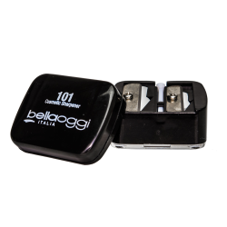 BELLA OGGI Cosmetic Sharpener 110 – Dual Slot with Waste Tank & Cleaning Tool