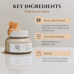 BEAUTY OF JOSEON RICE & HONEY MASK 150ML | EXFOLIATING & HYDRATING WASH-OFF PACK