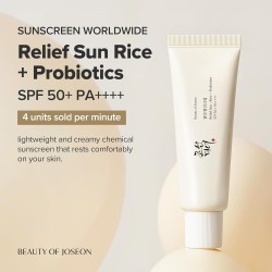 BEAUTY OF JOSEON RELIEF SUN RICE + PROBIOTICS SPF50+ | HYDRATING KOREAN SUNSCREEN