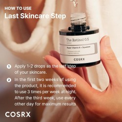 COSRX RETINOL 0.5 OIL 20ML | ANTI-AGING TREATMENT FOR WRINKLES & TEXTURE