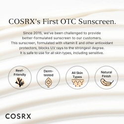 كريم واقي الشمس المنشط بفيتامين E من كوزركس SPF 50 – واقي شمس كوري خفيف 50 مل