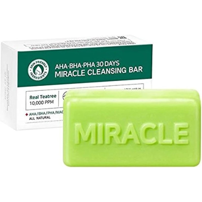 Some By Mi 30 Days Miracle Cleansing Bar – AHA BHA PHA Exfoliating Soap 95g