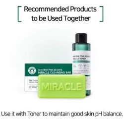 Some By Mi 30 Days Miracle Cleansing Bar – AHA BHA PHA Exfoliating Soap 95g