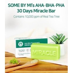 Some By Mi 30 Days Miracle Cleansing Bar – AHA BHA PHA Exfoliating Soap 95g