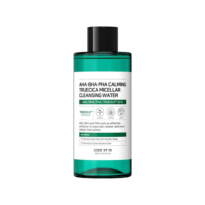 Some By Mi Truecica Micellar Cleansing Water – Soothing AHA BHA PHA Makeup Remover 300ml