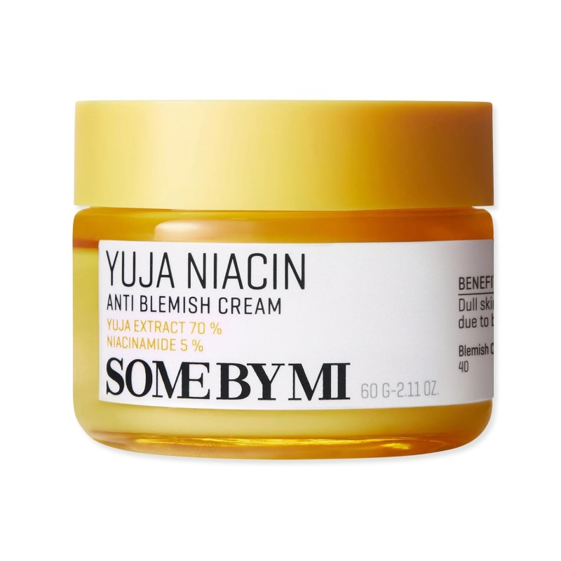 Some By Mi Yuja Niacin Anti Blemish Cream – 5% Niacinamide & Alpha-Bisabolol – 60ml