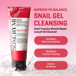 غسول الجل المعجزة Snail Truecica من Some By Mi – إصلاح وتهدئة للبشرة الحساسة – 100مل