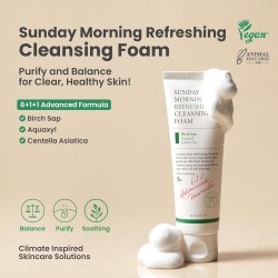 AXIS-Y Sunday Morning Refreshing Cleansing Foam – Birch Sap & Aquaxyl™ – 120ml