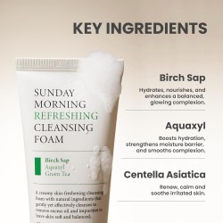 AXIS-Y Sunday Morning Refreshing Cleansing Foam – Birch Sap & Aquaxyl™ – 120ml