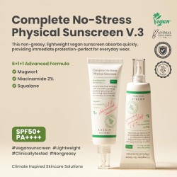 AXIS-Y Complete No-Stress Physical Sunscreen V3 – SPF 50+ Mineral Sunblock – 50ml