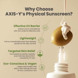 AXIS-Y Complete No-Stress Physical Sunscreen V3 – SPF 50+ Mineral Sunblock – 50ml