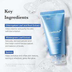 MEDICUBE Zero Foam Cleanser – Sebum Control & Moisture Balance – 120ml