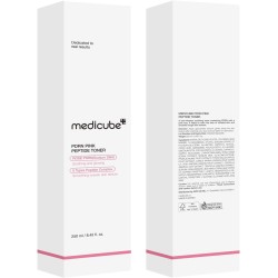 تونر PDRN الوردي بالببتيدات من MEDICUBE – تعزيز الإشراقة وتجديد البشرة – 250مل