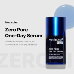 سيروم ZERO PORE ليوم واحد من MEDICUBE – تقشير وشد المسام ليلي – 30مل