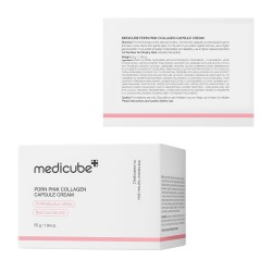 كريم الكبسولات الوردي بالكولاجين وPDRN من MEDICUBE – ترطيب وإشراقة – 55غ