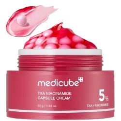 كريم الكبسولات TXA+نياسيناميد من MEDICUBE – ترطيب وإشراقة مزدوجة – 55غ