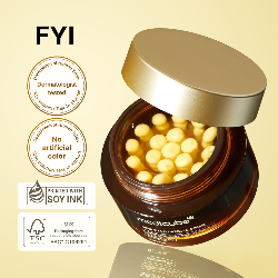 MEDICUBE Deep Vitamin C Golden Capsule Moisturizer – Glow & Wrinkle Care – 55g
