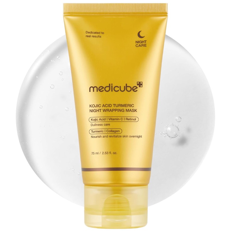 MEDICUBE Kojic Acid Turmeric Overnight Peel-Off Mask – Brightening & Glow – 75ml