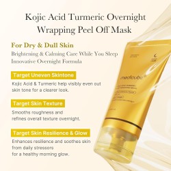 MEDICUBE Kojic Acid Turmeric Overnight Peel-Off Mask – Brightening & Glow – 75ml
