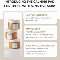 SKIN1004 Centella Quick Calming Pad – Instant Soothing Care – 70ea / 130ml