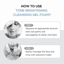 SKIN1004 Tone Brightening Cleansing Gel Foam – Gentle Glow Cleanser – 125ml